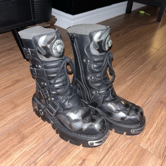 New Rock Newrock 591-S1 Grey Flames 37 women - Picture 2 of 4